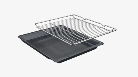 Piekarnik BOSCH HBA514BB3 + prowadnice teleskopowe 1 poziomowe BOSCH HEZ538000
