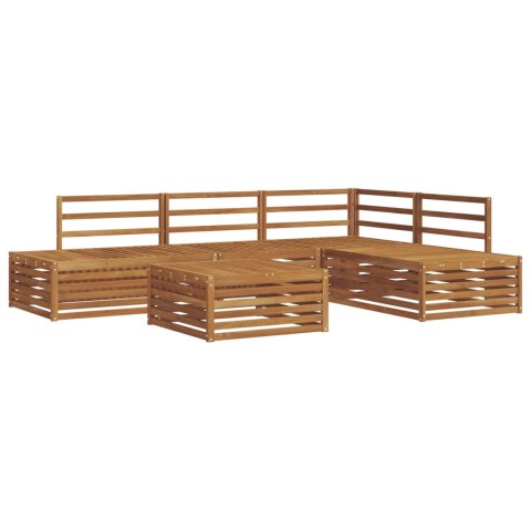 Zestaw sof na zewnątrz 5 Sztuka Naturalny Lite Drewno Akacji