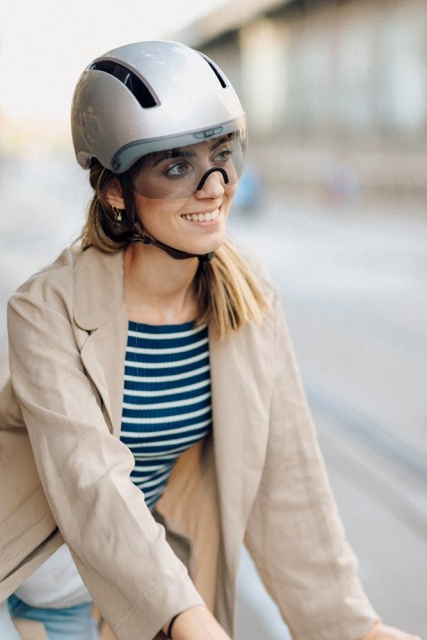 Kask Rowerowy HJC CALIDO PLUS Srebrny PEARL GREYISH SILVER r.S