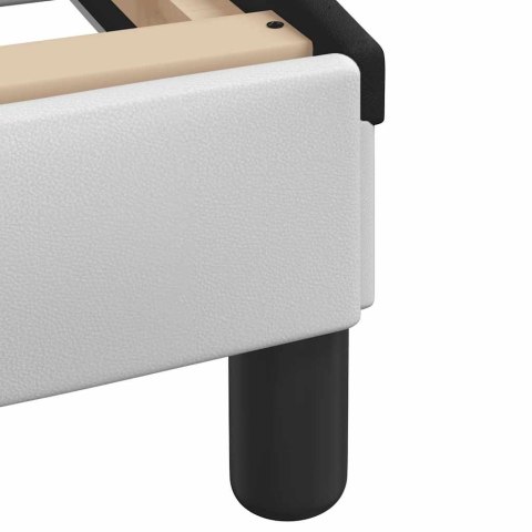 Rama łóżka bez materaca, Hvar, biało-czarna, 200x200 cm, ekoskóra