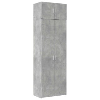 Szafka, szarość betonu, 70x42,5x225 cm, materiał drewnopochodny