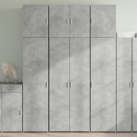 Wysoka szafka, szarość betonu, 80x42,5x249 cm