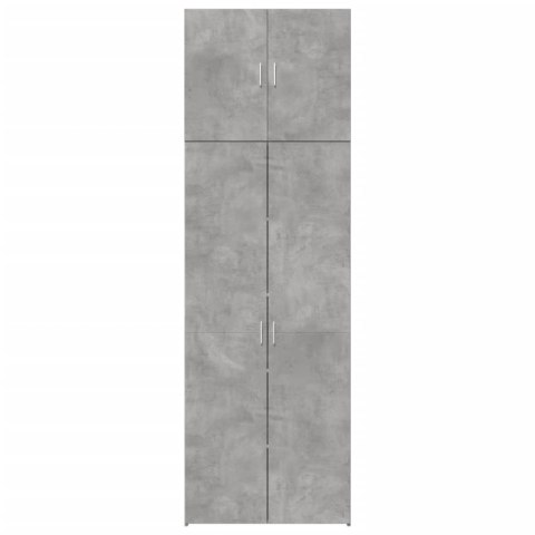 Wysoka szafka, szarość betonu, 80x42,5x249 cm