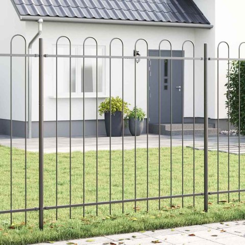 Ogrodzenie Ogrodowe 4 pcs Szary 6,8 x 1,5 m