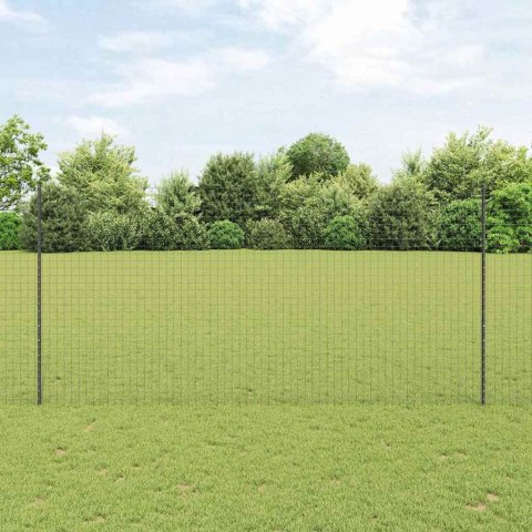 Słupek ogrodzeniowy. 44 pcs Szary 200 cm Stal