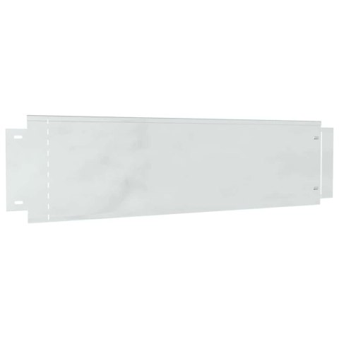 Obrzeża trawnikowe 30 pcs Srebrny 100 x 25 x 0,07 cm