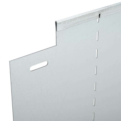 Obrzeża trawnikowe 30 pcs Srebrny 100 x 25 x 0,07 cm