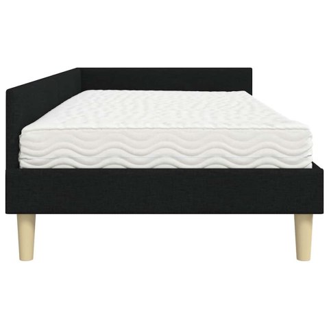 Rama Łóżka Narożnego z Materacem 2 pcs Zielony tkanina