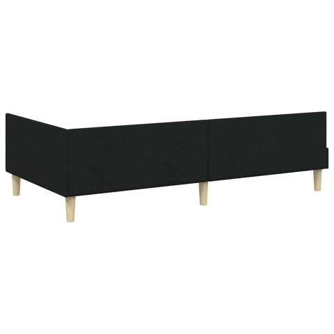 Rama Łóżka Narożnego z Materacem 2 pcs Zielony tkanina