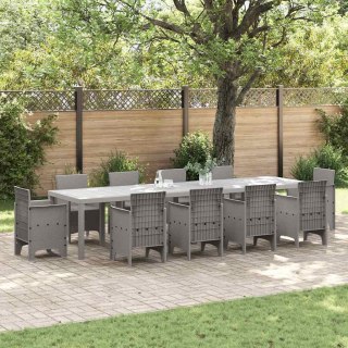 Stół Ogrodowy Jasnoszary 350 x 100 x 74 cm polirattan