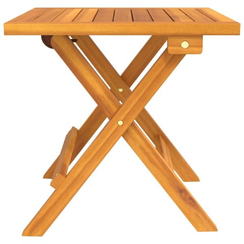 Leżak 3 pcs Brązowy Lite Drewno Akacji