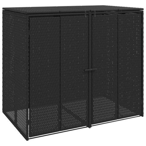Pojemnik na śmieci 2 pcs Czarny 65 x 80 x 115 cm Polietylen