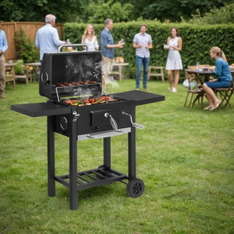 Grill węglowy ogrodowy CARBON czarny