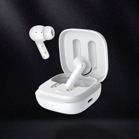 Słuchawki bezprzewodowe dokanałowe T13 ANC IPX5 Bluetooth - białe