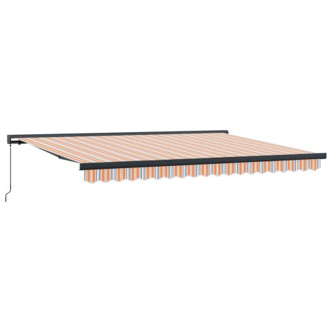 Markiza zwijana Pomarańczowy i Szary 400 × 300 cm