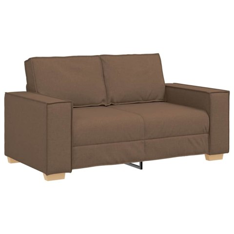 Sofa 3 pcs Brązowy 220 x 80 x 84 cm Tkanina lniana