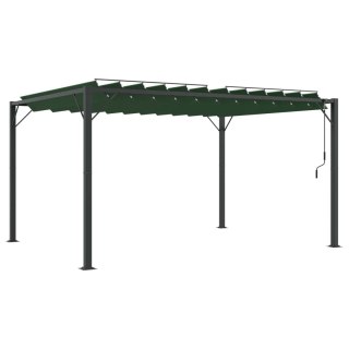 Namiot z dachem z żaluzjami Zielony 3 x 4 x 2,14 m
