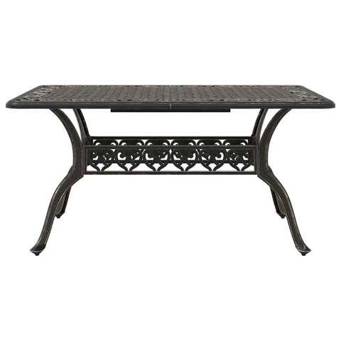 Zestaw do jadalni w ogrodzie 5 pcs kolor bronzu Aluminium