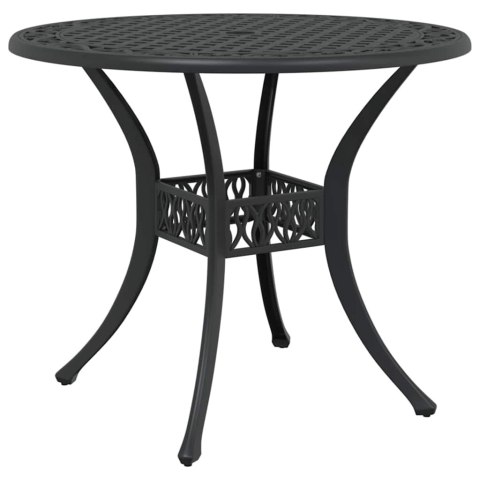 Zestaw do jadalni w ogrodzie 5 pcs Czarny Aluminium