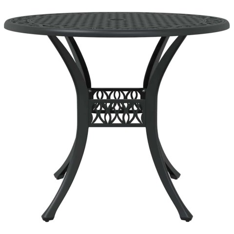 Zestaw do jadalni w ogrodzie 5 pcs Czarny Aluminium