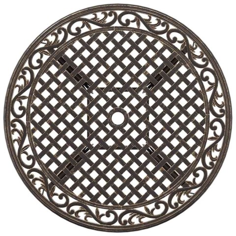 Zestaw do jadalni w ogrodzie 5 pcs kolor bronzu Aluminium