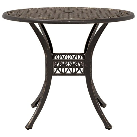 Zestaw do jadalni w ogrodzie 7 pcs kolor bronzu Aluminium