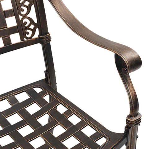 Zestaw stołów ogrodowych 3 pcs kolor bronzu Aluminium odlewane