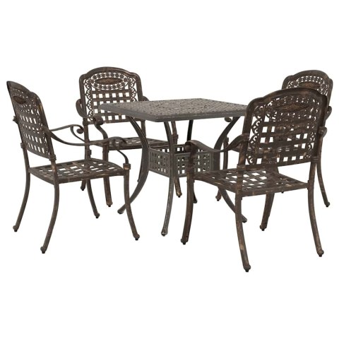 Zestaw stołów ogrodowych 3 pcs kolor bronzu Aluminium odlewane