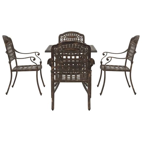 Zestaw stołów ogrodowych 3 pcs kolor bronzu Aluminium odlewane