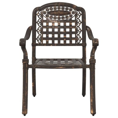 Zestaw stołów ogrodowych 3 pcs kolor bronzu Aluminium odlewane