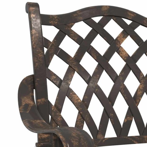 Zestaw stołów ogrodowych 3 pcs kolor bronzu Aluminium odlewane