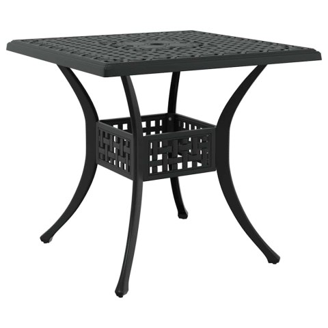 Zestaw stołów ogrodowych 5 pcs Czarny Aluminium odlewane