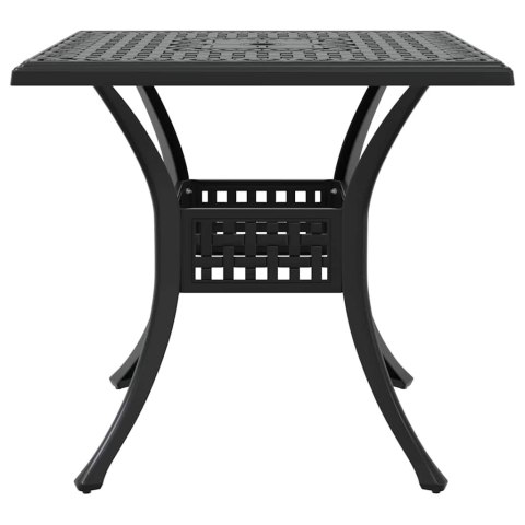Zestaw stołów ogrodowych 5 pcs Czarny Aluminium odlewane