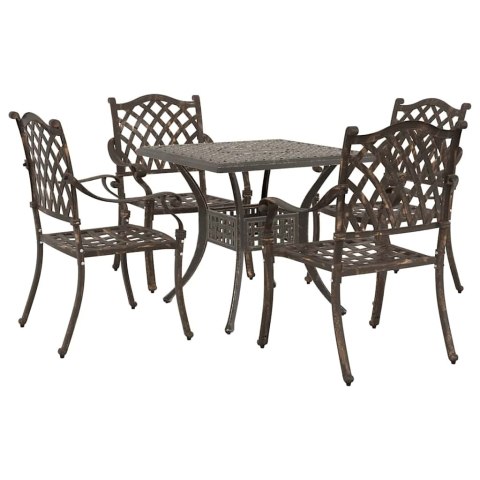 Zestaw stołów ogrodowych 5 pcs kolor bronzu Aluminium odlewane