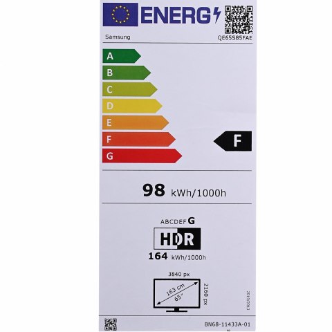Telewizor Samsung QE65S85F OLED 65'' 4K Ultra HD 120 Hz Tizen Q-Symphony Czarny
