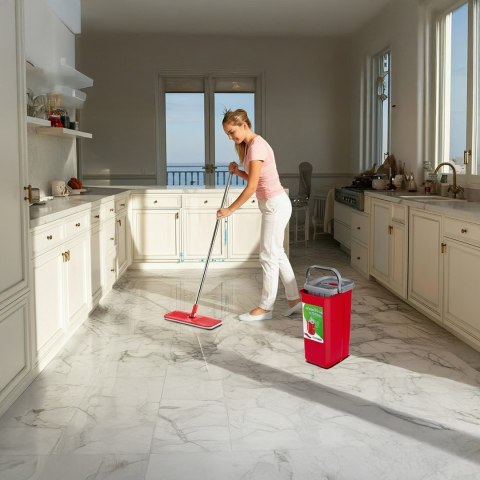 GREENBLUE MOP PŁASKI Z WIADREM I WYCISKACZEM MAXICLEAN + DWA WKŁADY MICROFIBRA HQ, POJEMNOŚĆ 8L GB870