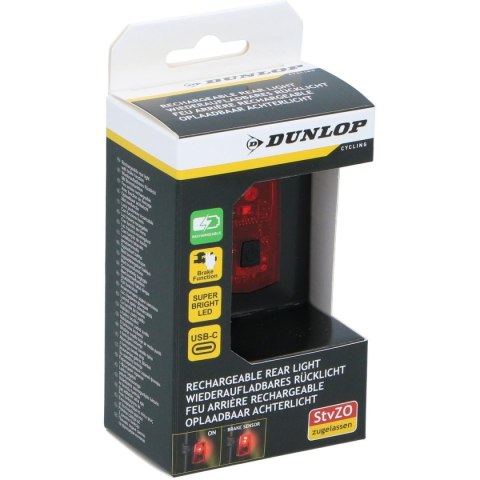 LAMPKA ROWEROWA NA TYŁ LED DUNLOP K-MARK