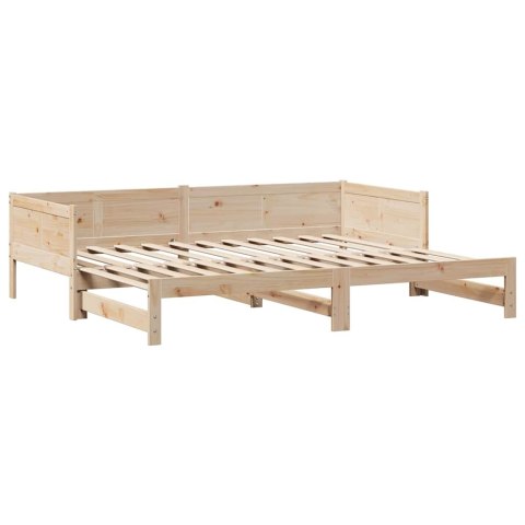 Sofa rozsuwana z szufladami, bez materaca, 90x190 cm