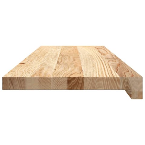 Stopnie schodowe, 8 szt., surowe 80x25x2 cm lite drewno dębowe