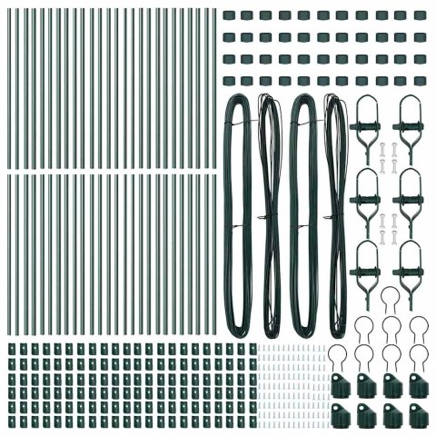 Słupek ogrodzeniowy. 52 pcs Zielony 3,2 x 3,2 x 120 cm