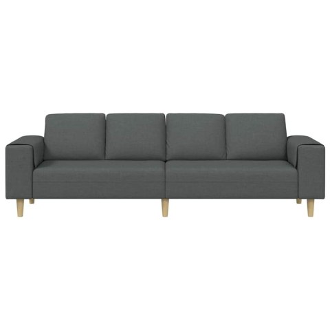Sofa do salonu Ciemnoszary 250 x 77 x 76 cm Poliester