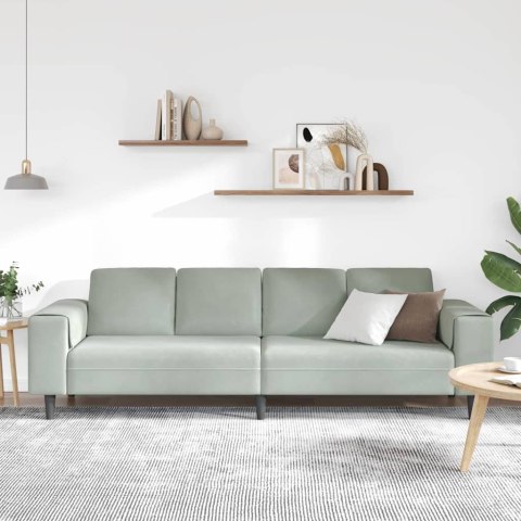 Sofa do salonu Jasnoszary 250 x 77 x 76 cm