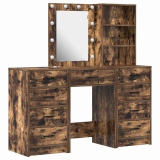 Toaletka 3 pcs Brązowy 40 x 41 x 135 cm Materiał drewnopochodny