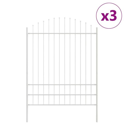 Ogrodzenie Ogrodowe 3 pcs Biały 170 x 225 cm