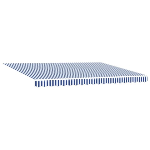 Elektryczna Rozkładana Markiza Niebieski i biały 4 × 3,5 m