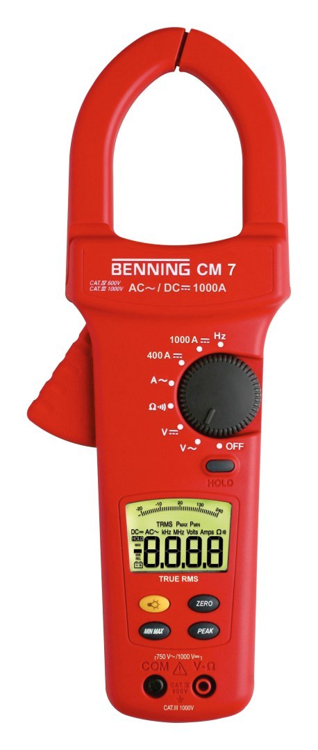 Miernik prądu BENNING CM 7 cęgowy z akcesoriami