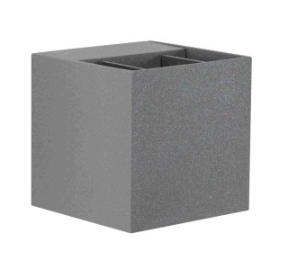 Oprawa elewacyjna CYBO LED 2x3,5W 2700K 2x355lm IP65 80x80mm 230V szary /aluminium