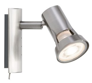 Oprawa ścienno-sufitowa TEJA GU10 max. 1x10W 230V nikiel satynowany /metal