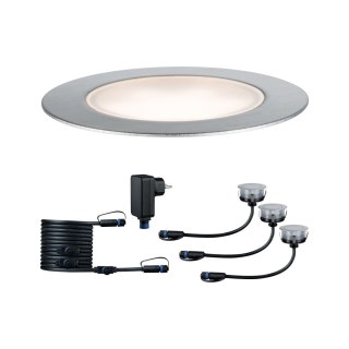 Oprawa wpuszczana Plug & Shine FLOOR ECO LED 3x2W 3000K IP67 24V srebrny / tworzywo sztuczne