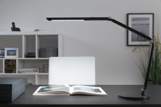 Lampka biurkowa FLEXBAR LED 9.5W DIM 700lm 3000/4000/6500K 230V czarny / aluminium